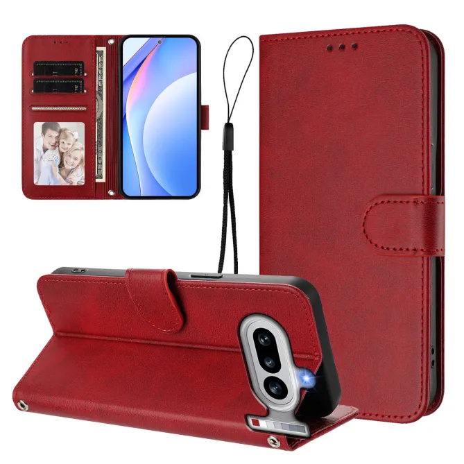Housse Nothing Phone (4a) Portefeuille RFID Simili Cuir avec Dragonne