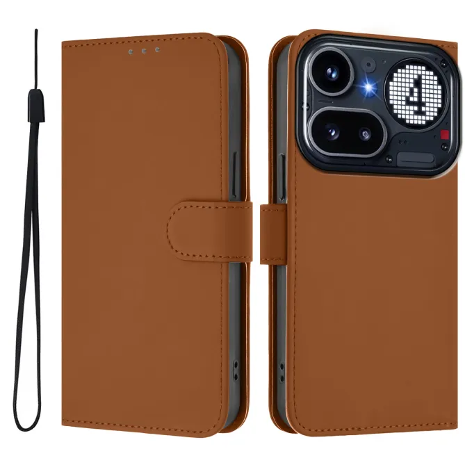Housse Nothing Phone (4a) Pro Portefeuille Simili Cuir avec Dragonne