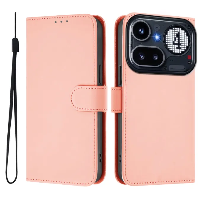 Housse Nothing Phone (4a) Pro Portefeuille Simili Cuir avec Dragonne