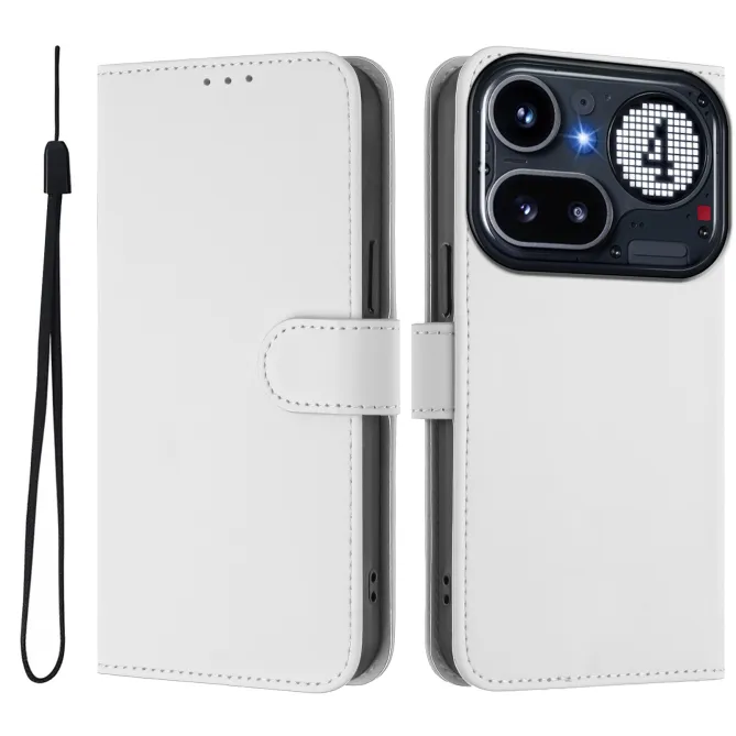 Housse Nothing Phone (4a) Pro Portefeuille Simili Cuir avec Dragonne