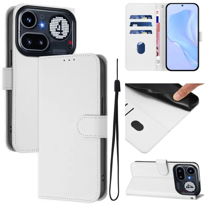 Housse Nothing Phone (4a) Pro Portefeuille Simili Cuir avec Dragonne