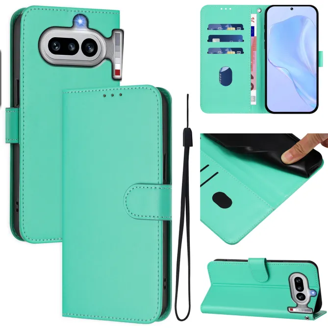 Housse Nothing Phone (4a) Portefeuille Simili Cuir avec Dragonne