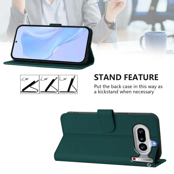 Housse Nothing Phone (4a) Portefeuille Simili Cuir avec Dragonne