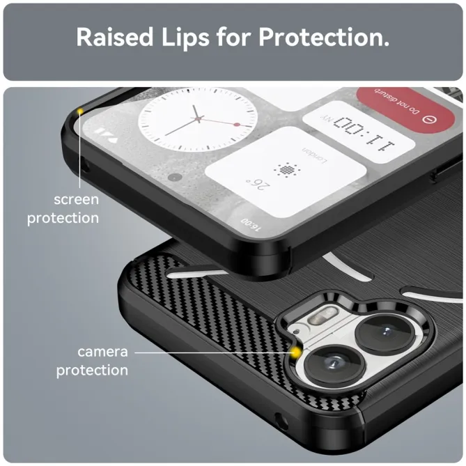 Coque Nothing Phone (2) Fibre de Carbone Protection