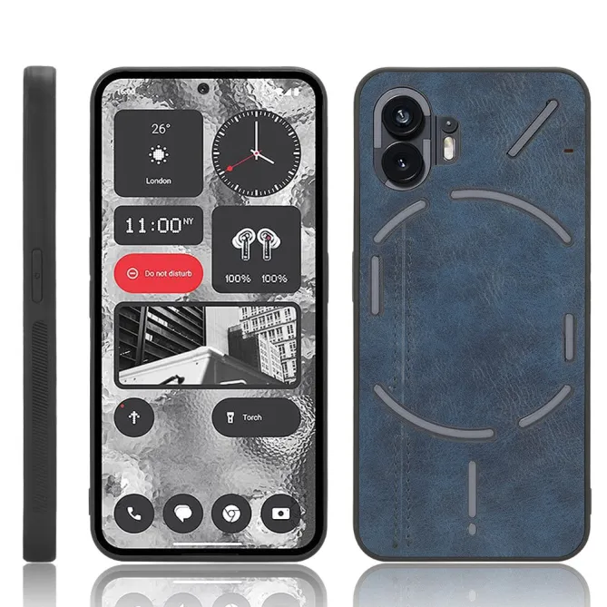 Coque Nothing Phone (2) Simili Cuir Antichoc Protection 4