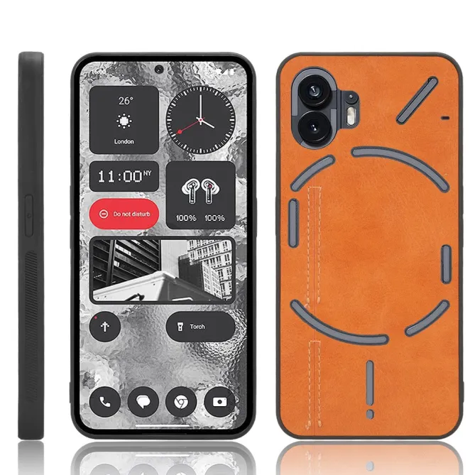 Coque Nothing Phone (2) Simili Cuir Antichoc Protection 4