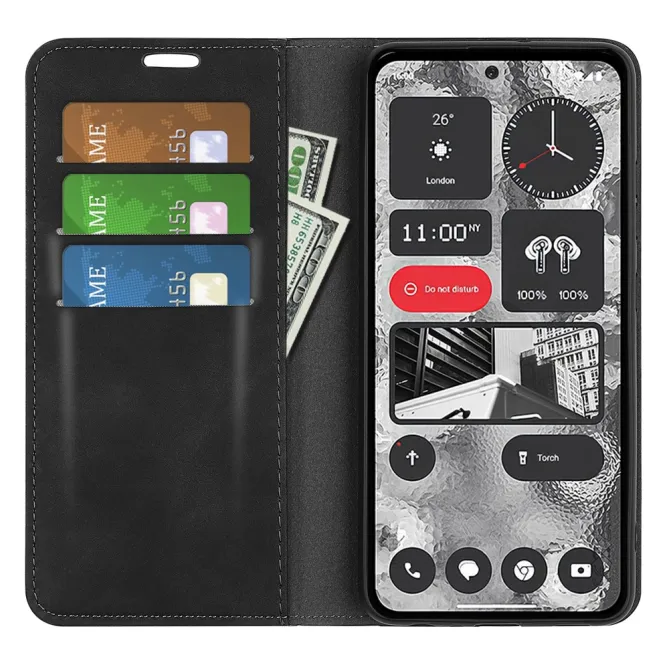 Coque Nothing Phone (2) Simili Cuir Antichoc Protection 5