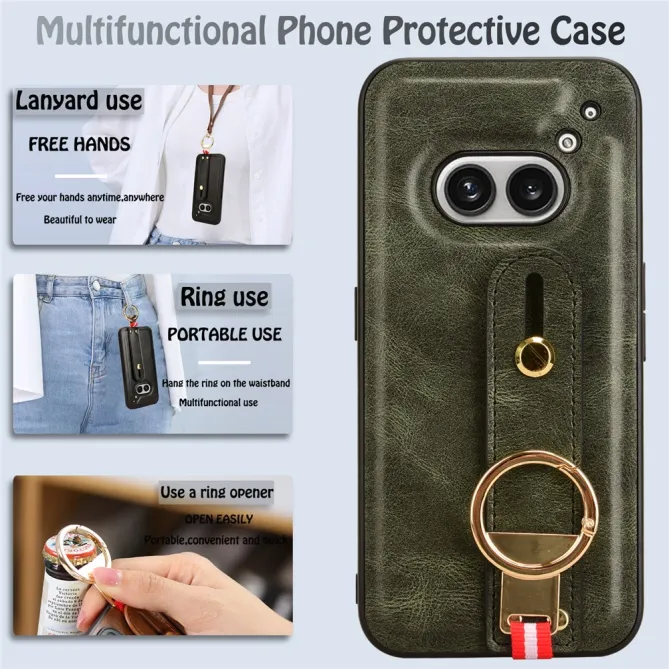 Coque Nothing Phone (2a) Plus Simili Cuir Antichoc Protection