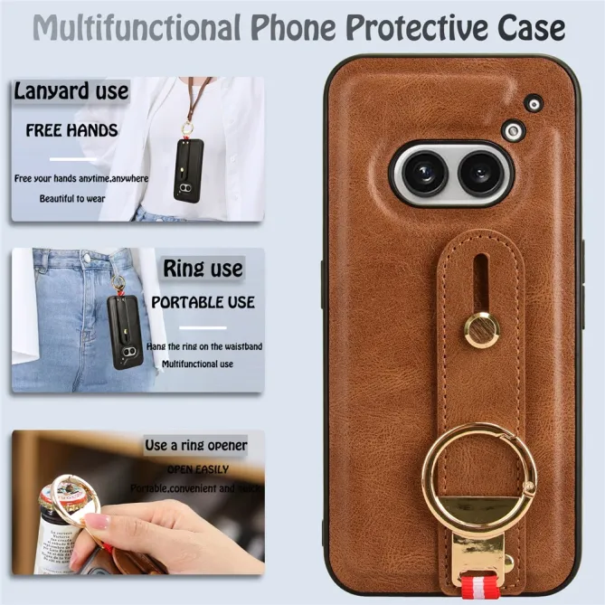 Coque Nothing Phone (2a) Plus Simili Cuir Antichoc Protection