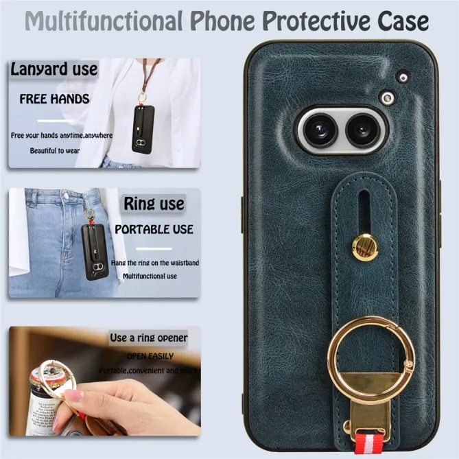 Coque Nothing Phone (2a) Plus Simili Cuir Antichoc Protection