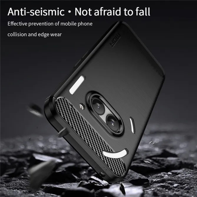Coque Nothing Phone (2a) Plus / Phone (2a) MOFI Brossée Style Carbone