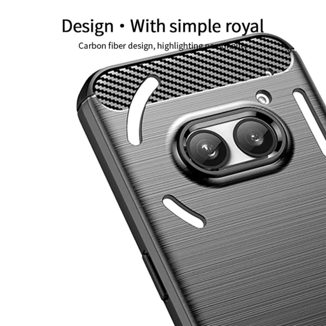 Coque Nothing Phone (2a) Plus / Phone (2a) MOFI Brossée Style Carbone