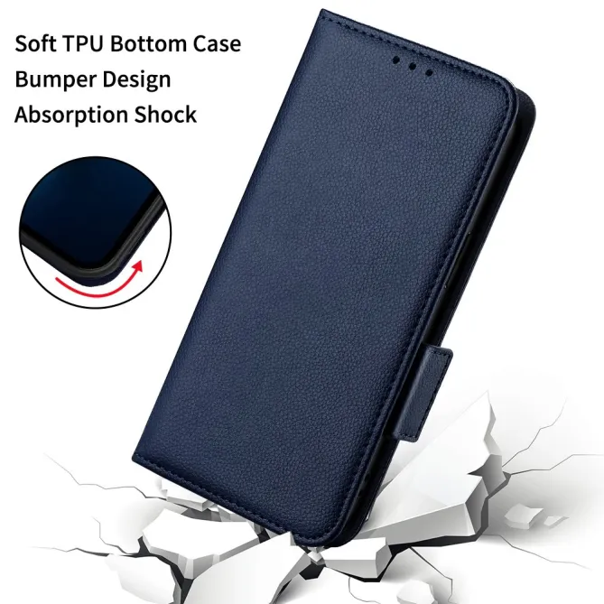 Housse Nothing Phone (2a) Plus / Phone (2a) Simili Cuir Litchi avec Dragonne