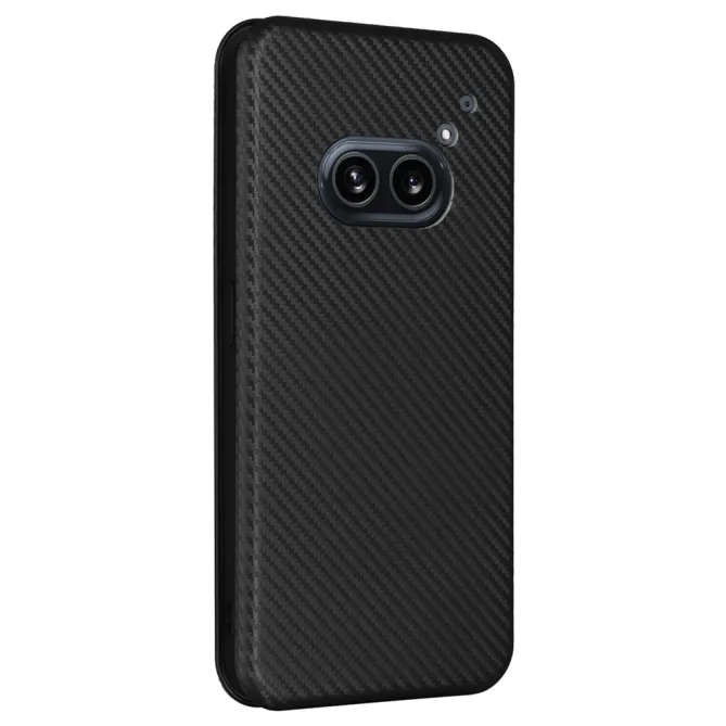 Flip Cover Nothing Phone (2a) Plus Simili Cuir Fibre de Carbone