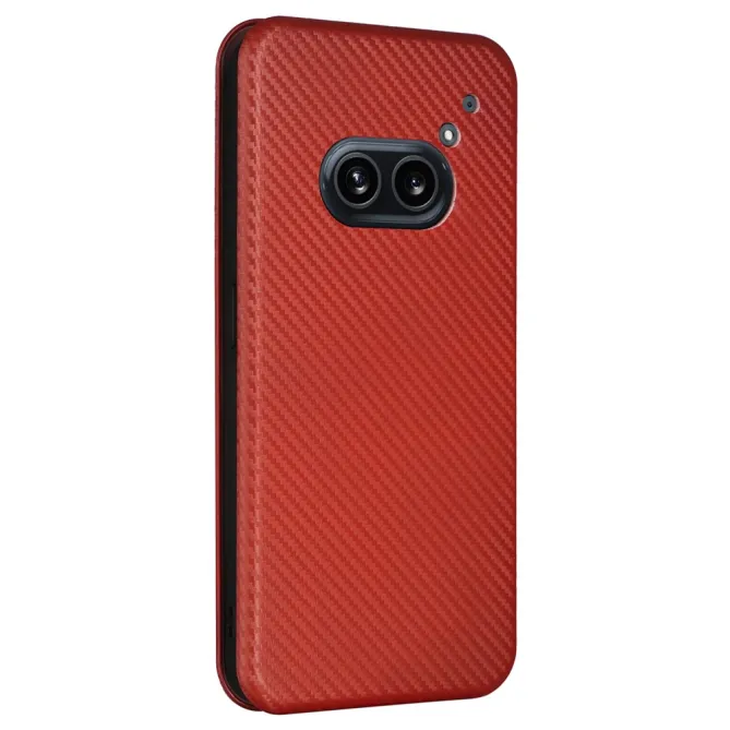 Flip Cover Nothing Phone (2a) Plus Simili Cuir Fibre de Carbone