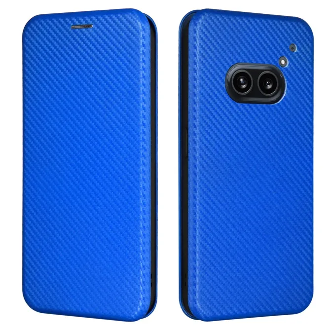 Flip Cover Nothing Phone (2a) Plus Simili Cuir Fibre de Carbone
