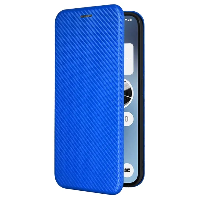 Flip Cover Nothing Phone (2a) Plus Simili Cuir Fibre de Carbone