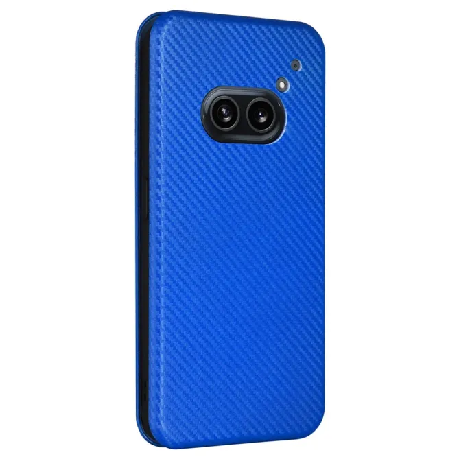 Flip Cover Nothing Phone (2a) Plus Simili Cuir Fibre de Carbone