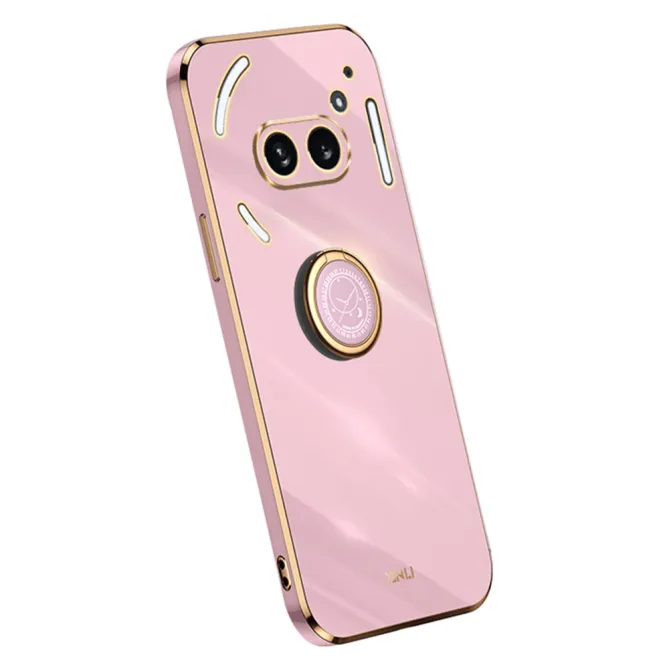 Coque Nothing Phone (2a) Élégante Contours Dorés Support Rotatif