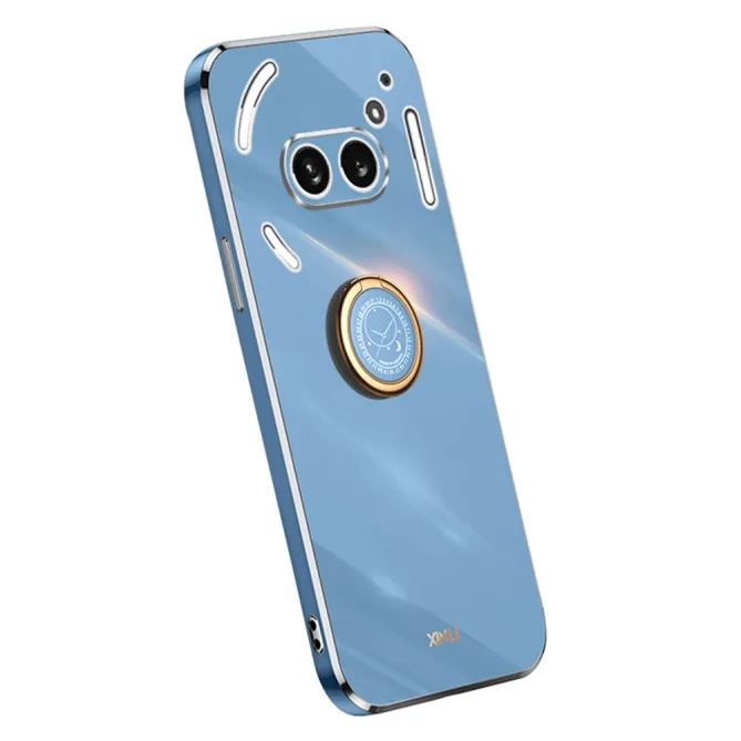 Coque Nothing Phone (2a) Élégante Contours Dorés Support Rotatif