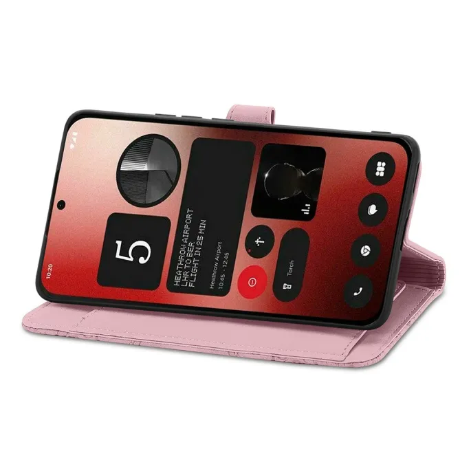 Housse Nothing Phone (2a) Plus / Phone (2a) Portefeuille Fleurs Zippée