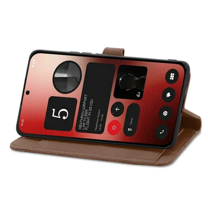 Housse Nothing Phone (2a) Plus / Phone (2a) Portefeuille Fleurs Zippée