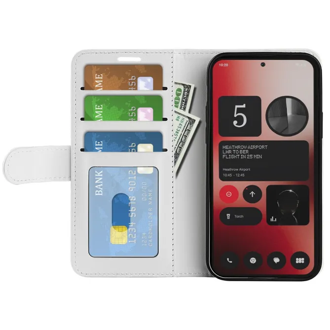 Housse Nothing Phone (2a) Plus / Phone (2a) Effet Cuir Coutures Vintage