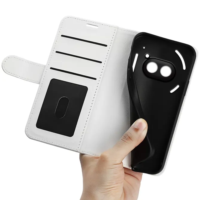 Housse Nothing Phone (2a) Plus / Phone (2a) Effet Cuir Coutures Vintage