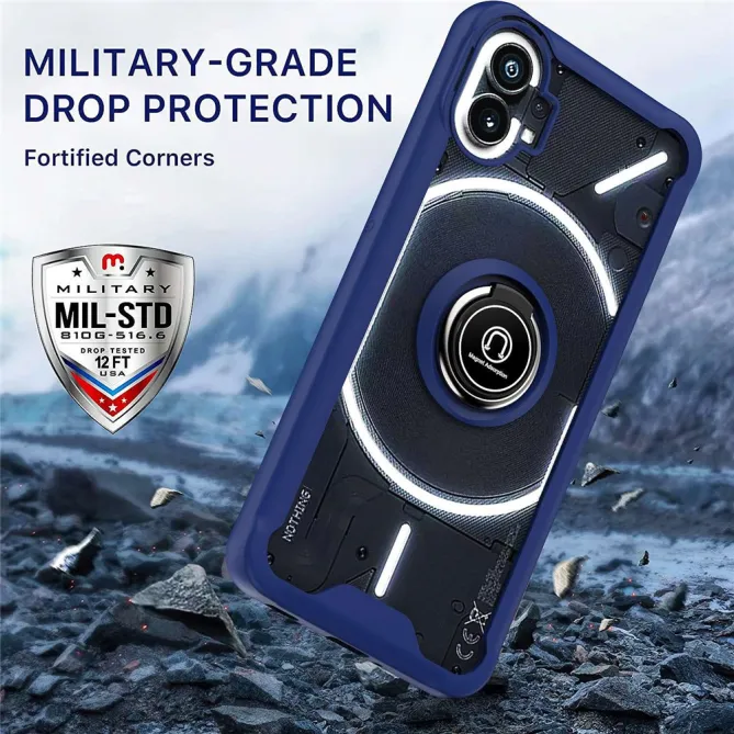 Coque Nothing Phone (1) Ring Armor Support Rotatif