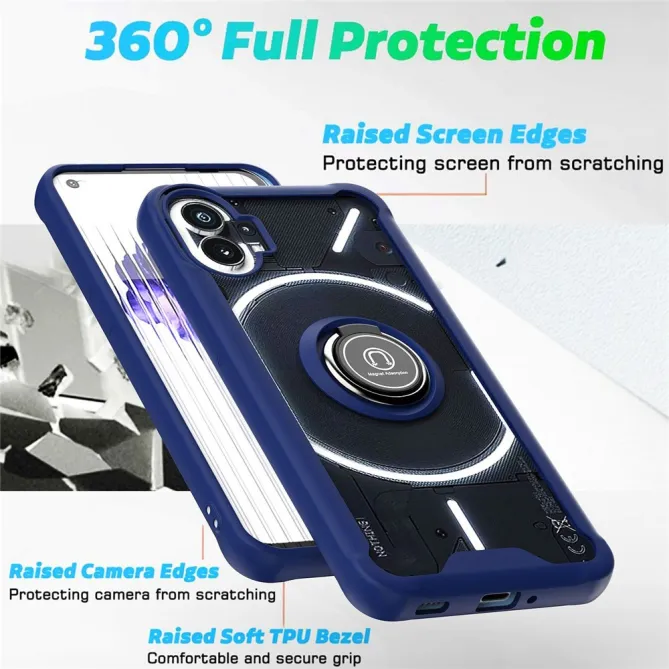 Coque Nothing Phone (1) Ring Armor Support Rotatif