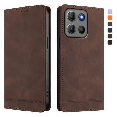 Étui Motorola Moto G17 Power 4G / Moto G17 4G RINACASIS RC23 RFID Simili Cuir