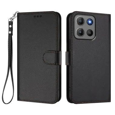 Housse Motorola Moto G17 Power 4G / Moto G17 4G Simili Cuir Elegance avec Dragonne