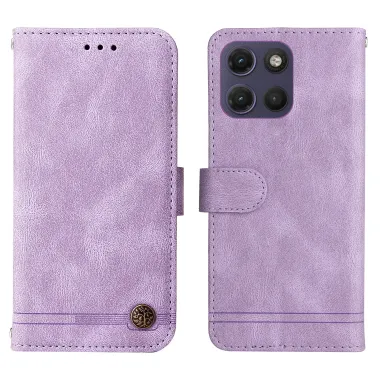 Housse Motorola Moto G17 Power 4G / Moto G17 4G Simili Cuir Soft Touch avec Dragonne