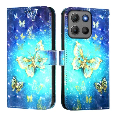 Housse Motorola Moto G17 Power 4G / Moto G17 4G / Moto G15 4G / Moto G15 Power 4G Motifs Imprimes Simili Cuir avec Dragonne