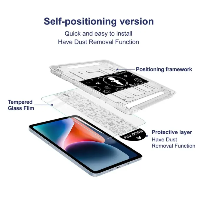 Verre Trempé Oppo Pad SE avec Kit d'Installation Automatique Anti-Poussière