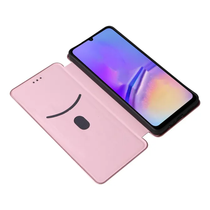 Flip Cover Samsung Galaxy A07 Fibre de Carbone