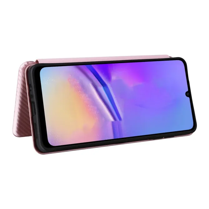 Flip Cover Samsung Galaxy A07 Fibre de Carbone