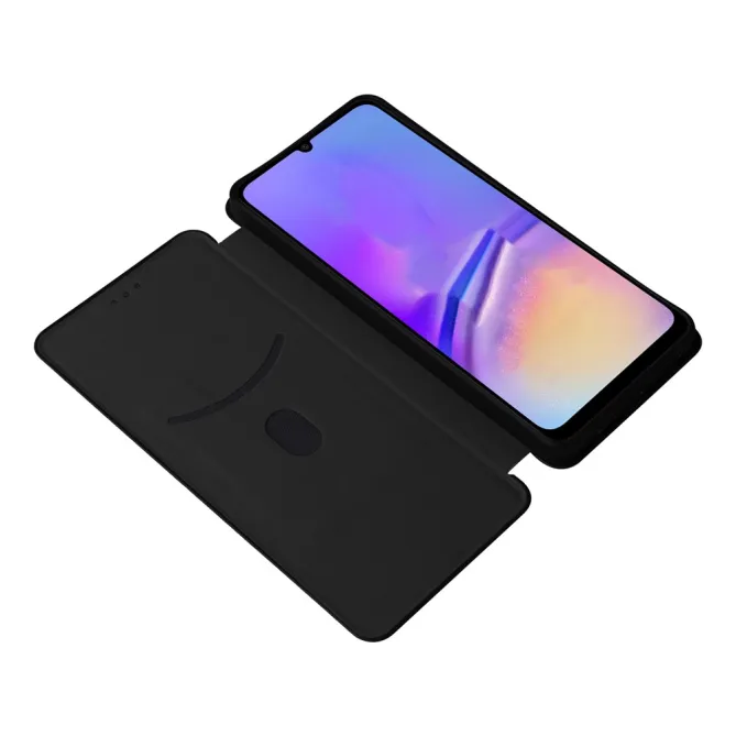 Flip Cover Samsung Galaxy A07 Fibre de Carbone