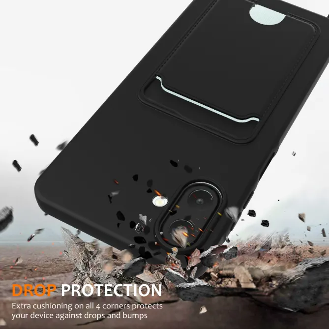 Coque à Cordon pour Samsung Galaxy A07 Silicone Liquide Porte-cartes