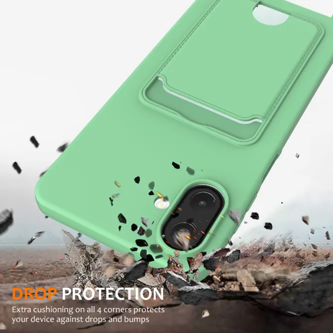 Coque à Cordon pour Samsung Galaxy A07 Silicone Liquide Porte-cartes