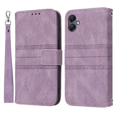 Etui Samsung Galaxy A07 Joséphine Bandes Gravées avec Dragonne