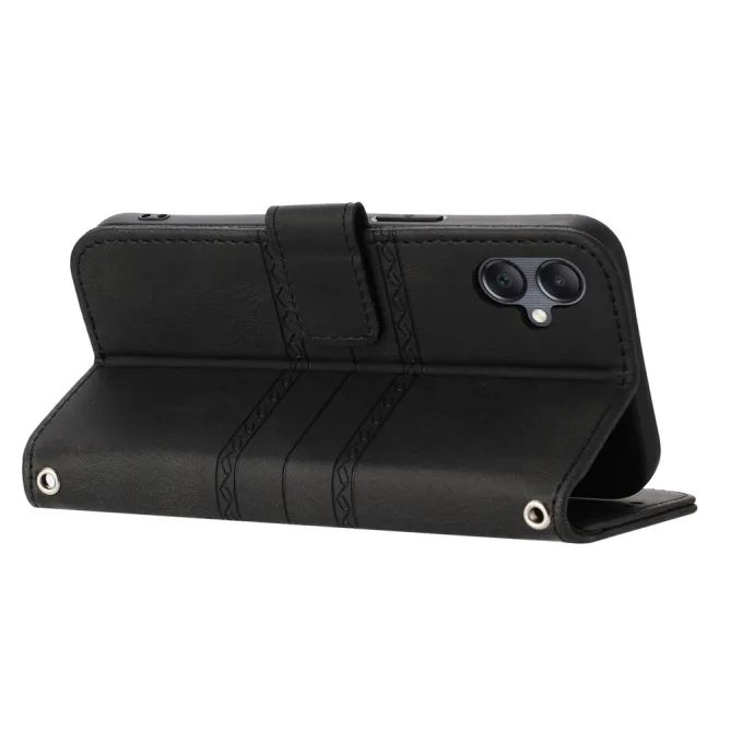 Etui Samsung Galaxy A07 Joséphine Bandes Gravées avec Dragonne