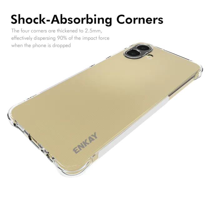 Coque Samsung Galaxy A07 Transparente ENKAY avec Coins Renforcés