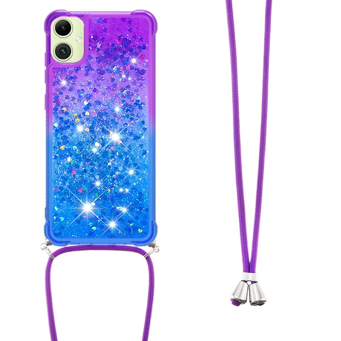 Coque Samsung Galaxy A07 Manon Paillettes Liquides avec Cordon