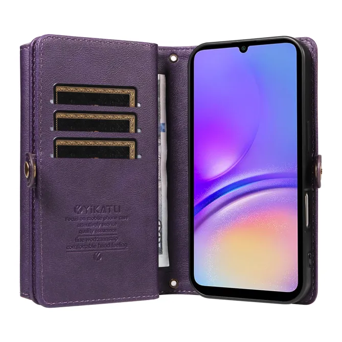 Étui Portefeuille Samsung Galaxy A07 Simili Cuir avec Zip, Porte-carte