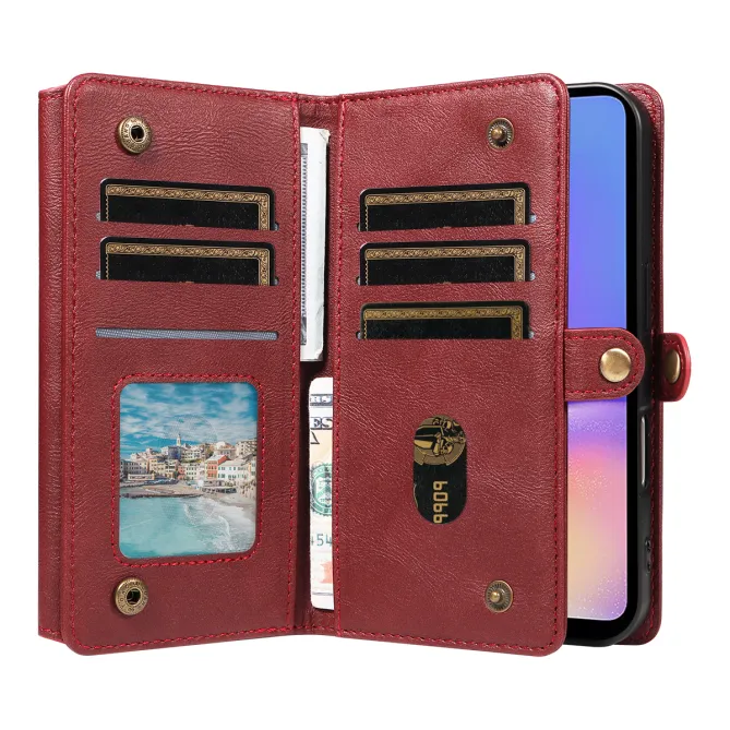 Étui Portefeuille Samsung Galaxy A07 Simili Cuir avec Zip, Porte-carte