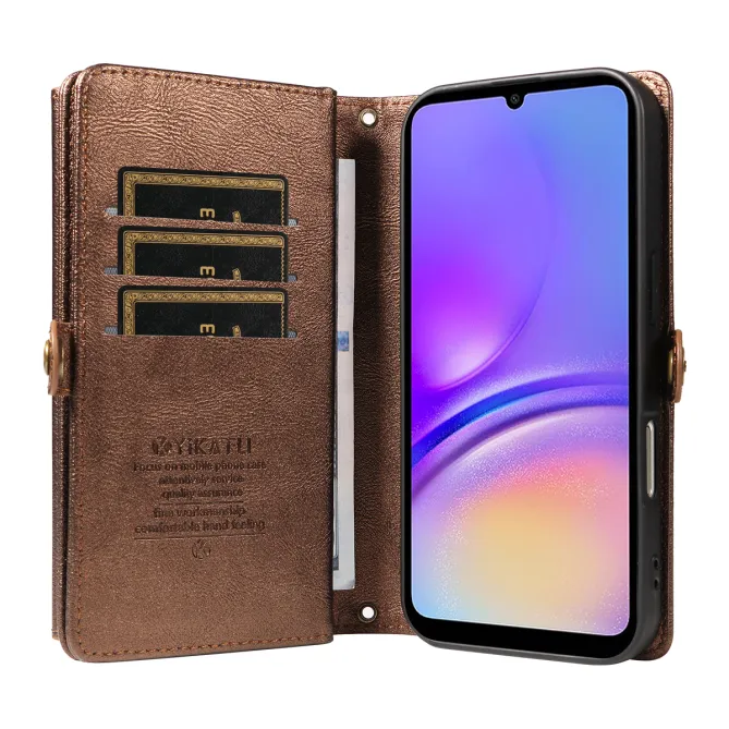 Étui Portefeuille Samsung Galaxy A07 Simili Cuir avec Zip, Porte-carte