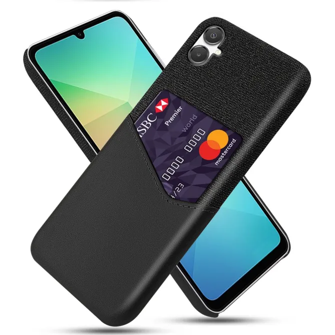 Coque Samsung Galaxy A07 Texture Tissu et Porte-carte TÄCKA