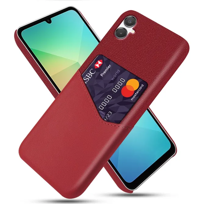 Coque Samsung Galaxy A07 Texture Tissu et Porte-carte TÄCKA