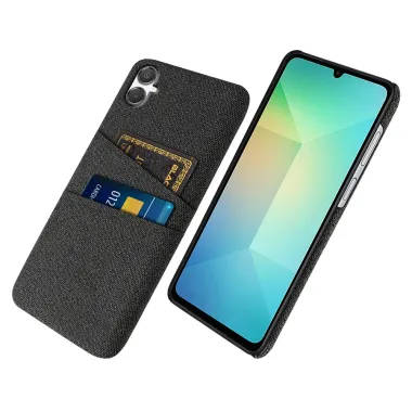 Coque Samsung Galaxy A07 Effet Tissu avec 2 Porte-cartes Intégrés